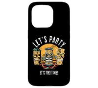 Let's Party Tiki Statue Cartoni animati per chi ama Tiki Custodia per iPhone 15 Pro