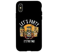 Let's Party Tiki Statue Cartoni animati per chi ama Tiki Custodia per iPhone X/XS