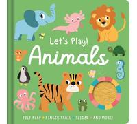 Let's Play! Animals: With Felt Flap, Finger Trails, Slider, and More!