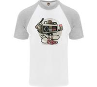 Let's Play Funny Gamer Gaming Uomo S/S Baseball T-Shirt