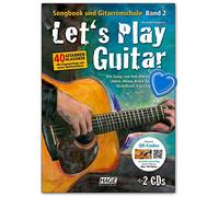 Let's Play Guitar 2 Ruban - École d'Alexandre Espinosa Guitare avec DVD, 2 CD, coloré Cœur Note Programme d'enseignement Pince - Remarque./Vidéo pédagogique conformément § 14 juschg