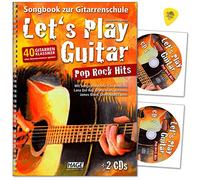 Let's Play Guitar Pop Rock Hits - Songbook per la scuola della chitarra - 40 classici per chitarra senza conoscenze note con 2 CD, Plek - Music Verlag EH3851 4026929917201