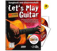 Let's Play Guitar Volume 1 con 2 CD, codici QR e Dunlop Plek Songbook e Guitar School: Learn to Play Guitar with 40 Guitar Classics - Hage - EH3757 9783866261587
