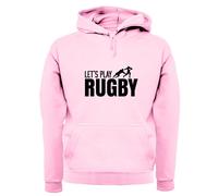 Let's Play Rugby - Adulti Felpa/Maglione - League Union Divertente Player