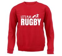 Let's Play Rugby - Adulti Felpa/Maglione - League Union Divertente Player