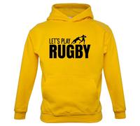 Let's Play Rugby - Bambini Felpa/Maglione - League Union Divertente Giocatore