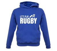 Let's Play Rugby - Bambini Felpa/Maglione - League Union Divertente Giocatore