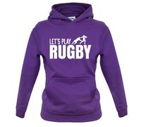 Let's Play Rugby - Bambini Felpa/Maglione - League Union Divertente Giocatore