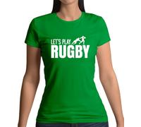 Let's Play Rugby - T-Shirt - League Union Divertente Player Inghilterra
