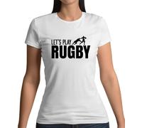 Let's Play Rugby - T-Shirt - League Union Divertente Player Inghilterra