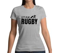 Let's Play Rugby - T-Shirt - League Union Divertente Player Inghilterra