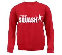 Let's Play Squash - Bambini Felpa/Maglione - Player Racchetta Court Squadra Love