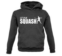 Let's Play Squash - Bambini Felpa/Maglione - Player Racchetta Court Squadra Love