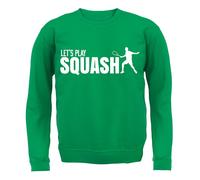 Let's Play Squash - Bambini Felpa/Maglione - Player Racchetta Court Squadra Love