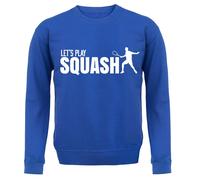 Let's Play Squash - Bambini Felpa/Maglione - Player Racchetta Court Squadra Love