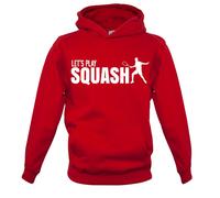 Let's Play Squash - Bambini Felpa/Maglione - Player Racchetta Court Squadra Love