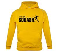 Let's Play Squash - Bambini Felpa/Maglione - Player Racchetta Court Squadra Love