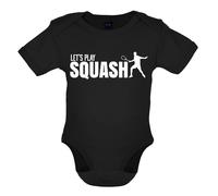 Let's Play Squash - Bambino T-Shirt / Body - Player Racchetta Court Squadra Love