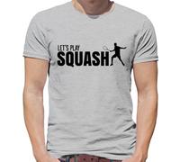 Let's Play Squash - T-Shirt - Player Racchetta Tribunale Squadra Love