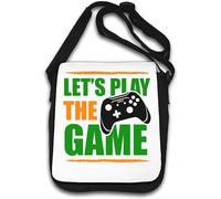Let's Play The Game Controller Graphic Borsa a tracolla bianca