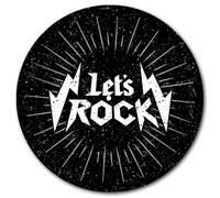 Lets Rock DJ Slipmat - Heavy Metal Hard Rock Thrash Punk Vinyl Decks