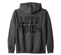Let's Rock On Chitarra Elettrica Music Lover Band Rock and Roll Felpa con Cappuccio