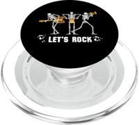 Let's Rock Skeleton Band, amante della musica, Halloween, chitarra Roker PopSockets PopGrip per MagSafe