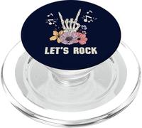 Let's Rock Skeleton Hand, amante della musica, Halloween Roker PopSockets PopGrip per MagSafe