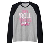 Let's Roll Bitches Dice Divertente Bunco Gioco Night Bunco Player Maglia con Maniche Raglan