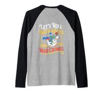 Let's Roll Math Rocks And Do War Crimes Frog Meme Goose Meme Maglia con Maniche Raglan