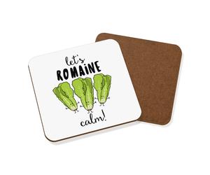 Let's Romana Calmo Sottobicchiere - Divertente Cibo Lattuga Scherzo Salutare