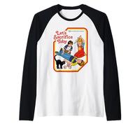 Let's Sacrifice Toby Occult Retro Vintage Funny Adult Humor Maglia con Maniche Raglan