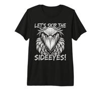 Let's Skip The Sideeyes Shoebill Stork Genitori Maglietta Premium