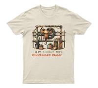 Lets Stirrup Some Christmas T-Shirt Unisex Regalo Retrò Divertente Donna...
