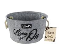 Dekorativer Hundespielzeug Korb "Let's Bring It On" - Aufbewahrungsbox