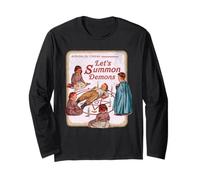 Let's Summon Demons Divertente Design retrò Parodia Maglia a Manica