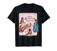 Let's Summon Demons Divertente Design retrò Parodia Maglietta