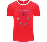 Lets Summon The Devil Ouija Board Demons Uomo Ringer T-Shirt FotL