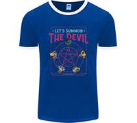 Lets Summon The Devil Ouija Board Demons Uomo Ringer T-Shirt FotL