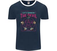 Lets Summon The Devil Ouija Board Demons Uomo Ringer T-Shirt FotL