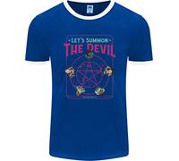 Lets Summon The Devil Ouija Board Demons Uomo Ringer T-Shirt FotL
