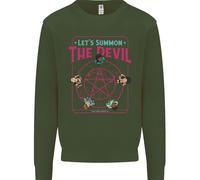 Lets Summon The Devil Ouija Board Demons Uomo Sweatshirt Jumper