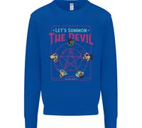 Lets Summon The Devil Ouija Board Demons Uomo Sweatshirt Jumper