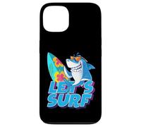 Let's Surf Funny Sarcastic Summer Shark Graphic Cool Designs Custodia per iPhone 13