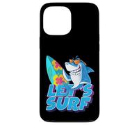 Let's Surf Funny Sarcastic Summer Shark Graphic Cool Designs Custodia per iPhone 13 Pro Max