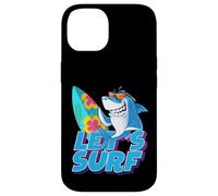 Let's Surf Funny Sarcastic Summer Shark Graphic Cool Designs Custodia per iPhone 14