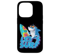 Let's Surf Funny Sarcastic Summer Shark Graphic Cool Designs Custodia per iPhone 14 Pro