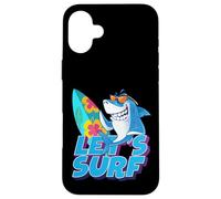 Let's Surf Funny Sarcastic Summer Shark Graphic Cool Designs Custodia per iPhone 16 Plus