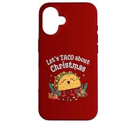 Let's Taco A proposito di Natale Cibo Messicano Vacanze Giochi di parole Custodia per iPhone 16