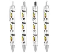 Let's Taco Bout It Print - Penne a sfera retrattili da 0,5 mm, per donne e uomini